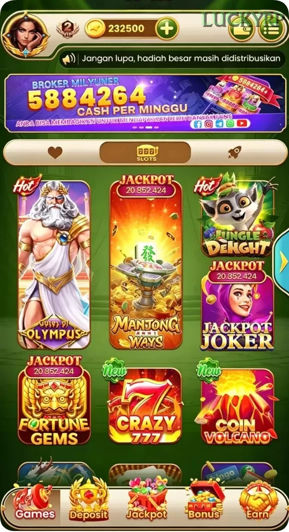 Cuplikan layar IN22 — aktivitas